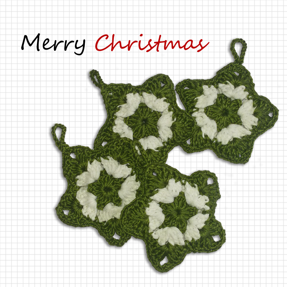 4 Christmas stars double side - immagine 4