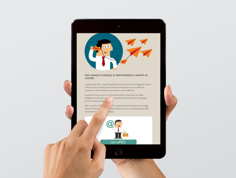 Sito web responsive e-pec ATS - Milano | Effetti